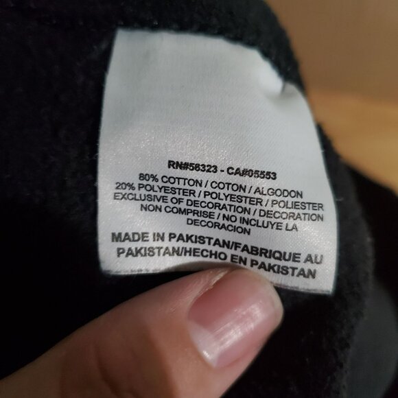 Nike Pants Mens Large Black Sportswear Fleece-Lined Elastic Waistband *Read* - Picture 3 of 10